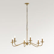 Rowan Classic 6 Candle Chandelier - Traditional Candle Style Lighting